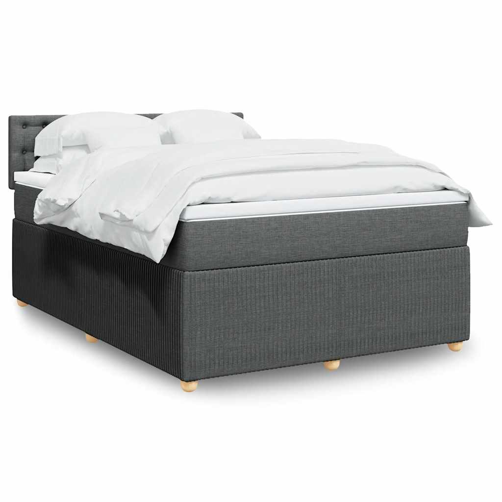 Boxspring met matras stof donkergrijs 160x200 cm is nu te koop bij PeponiXL, paradijselijk wonen!