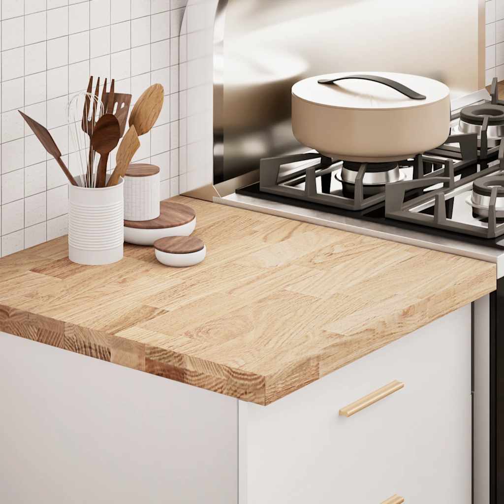 Keuken werkblad rechthoekig 60x63,5x4 cm massief eikenhout is nu te koop bij PeponiXL, paradijselijk wonen!