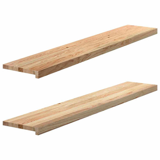 Vensterbanken 2 st onbehandeld 140x25x2 cm massief eikenhout is nu te koop bij PeponiXL, paradijselijk wonen!