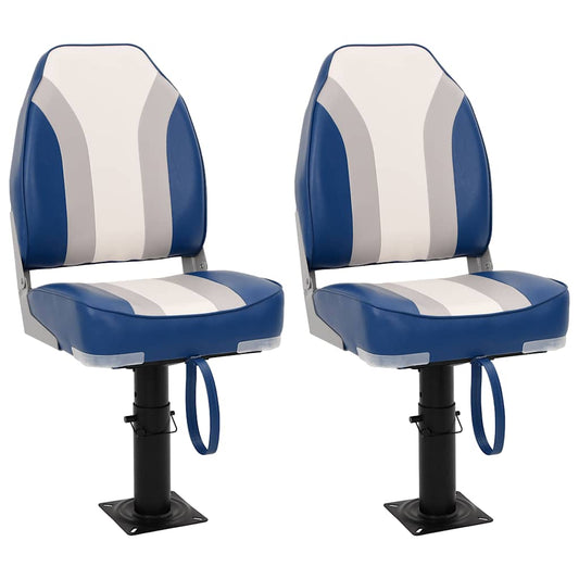 Bootstoelen inklapbaar 2 st met hoge rugleuning is nu te koop bij PeponiXL, paradijselijk wonen!