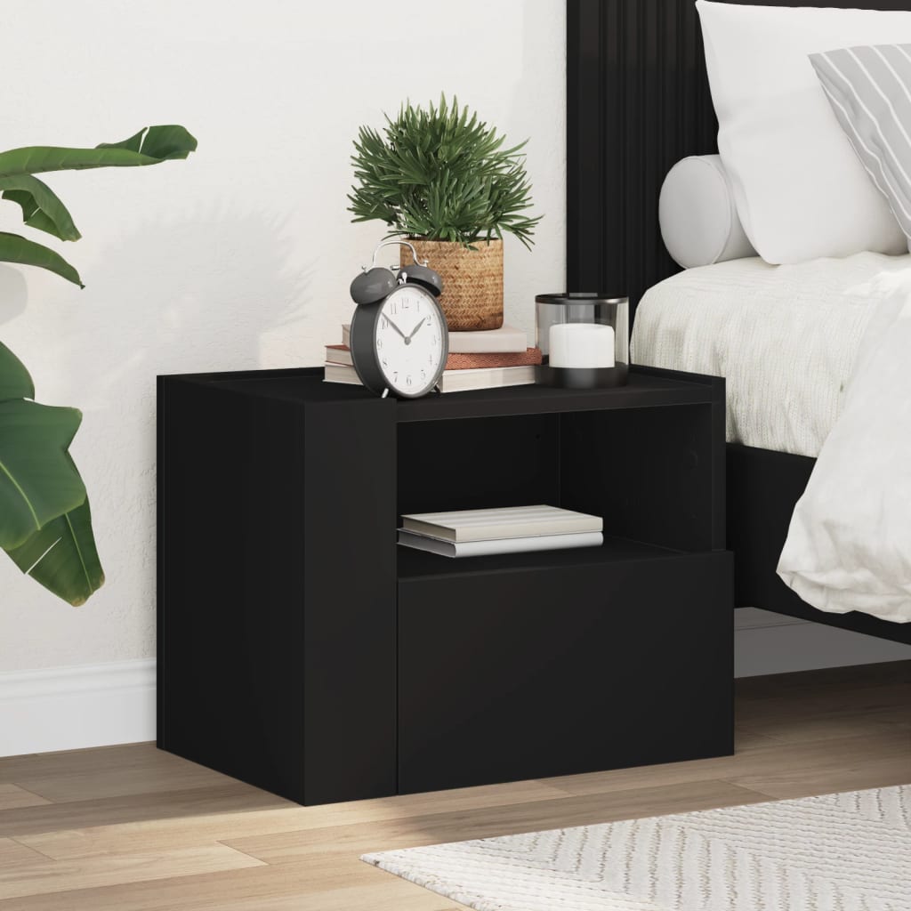 Nachtkastjes 2 st wandgemonteerd 45x30x35 cm wit is nu te koop bij PeponiXL, paradijselijk wonen!
