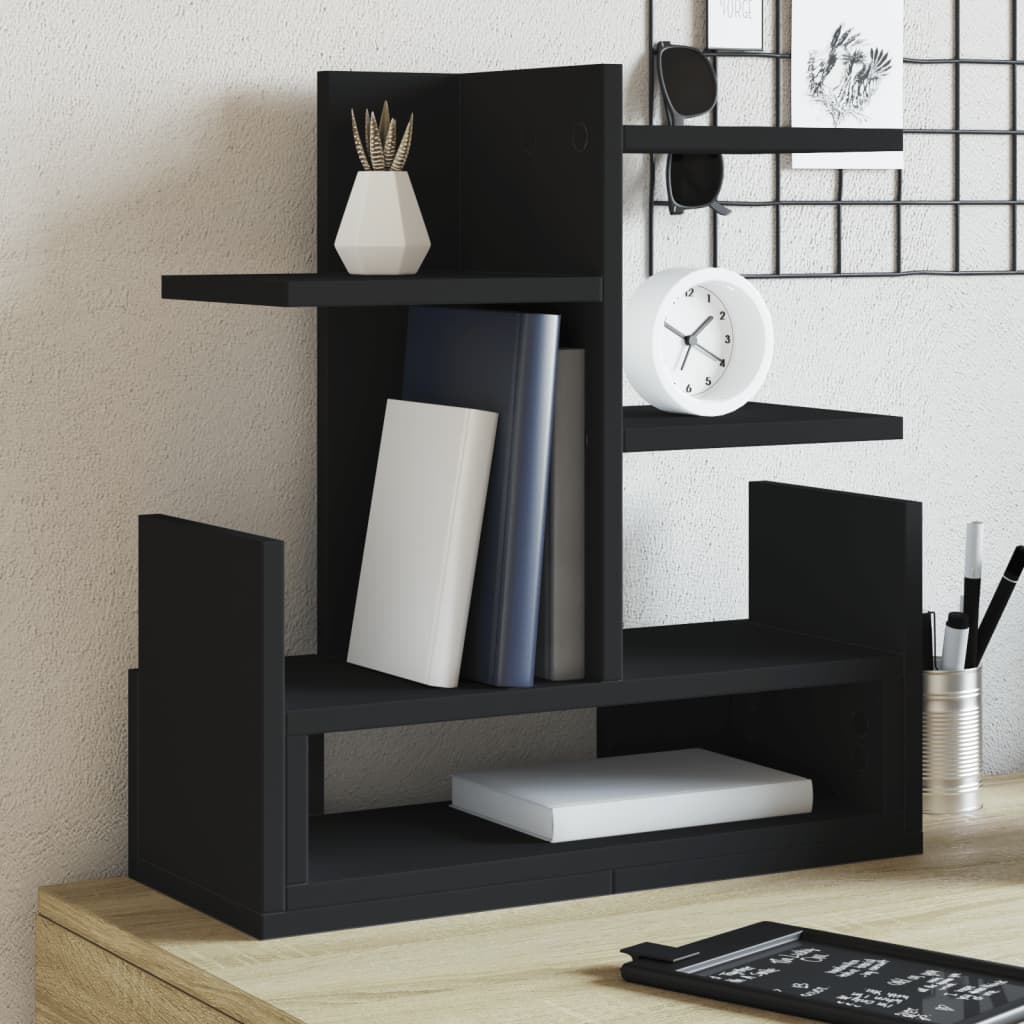 Bureau organiser 49x20x52,5 cm bewerkt hout zwart is nu te koop bij PeponiXL, paradijselijk wonen!