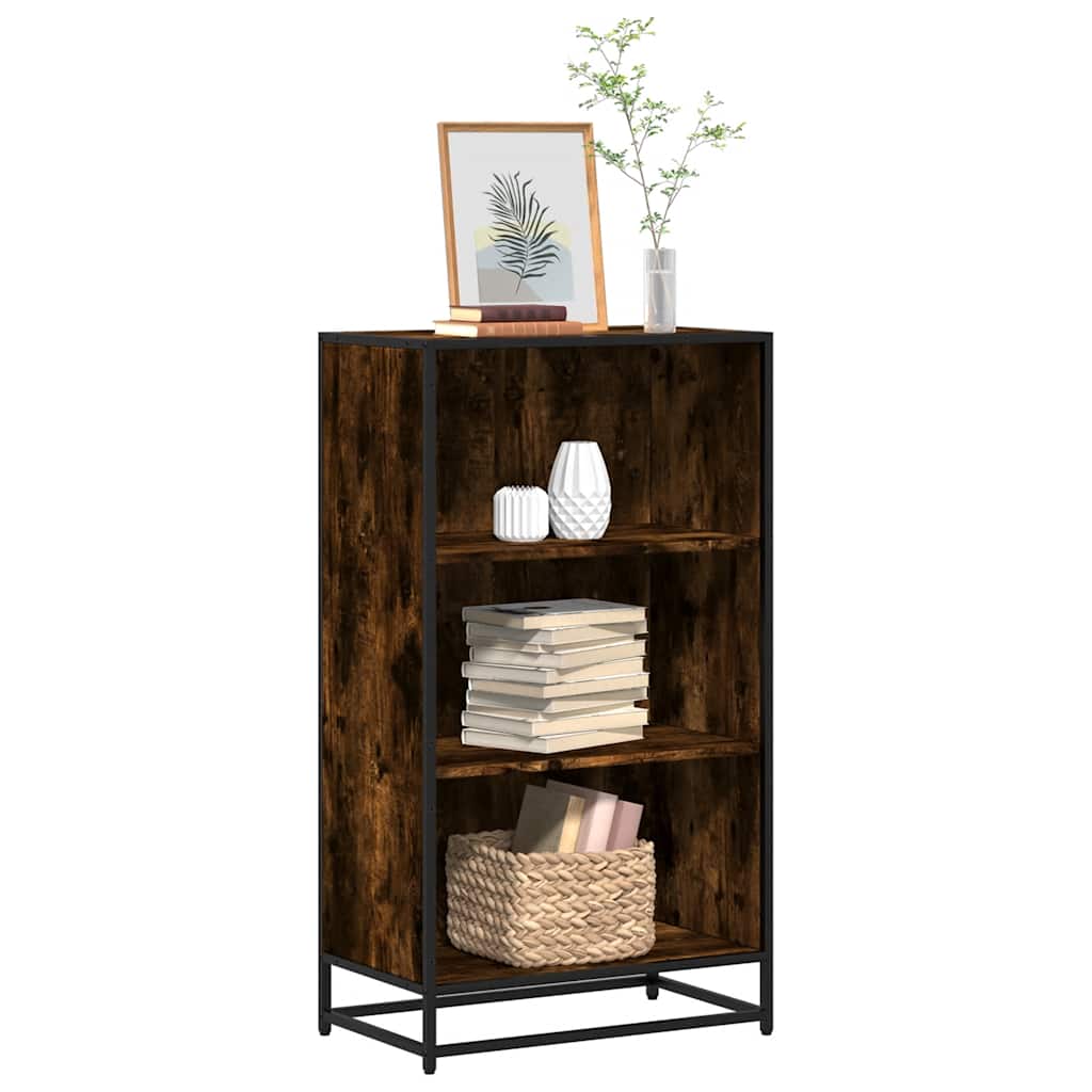 Boekenkast 60x35x107,5 cm bewerkt hout gerookt eikenkleurig is nu te koop bij PeponiXL, paradijselijk wonen!