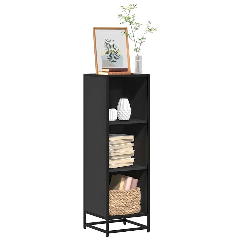 Boekenkast 33,5x33x107,5 cm bewerkt hout zwart is nu te koop bij PeponiXL, paradijselijk wonen!