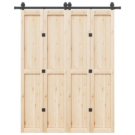 Doos met onderdelen voor schuifdeur 183 cm staal zwart is nu te koop bij PeponiXL, paradijselijk wonen!