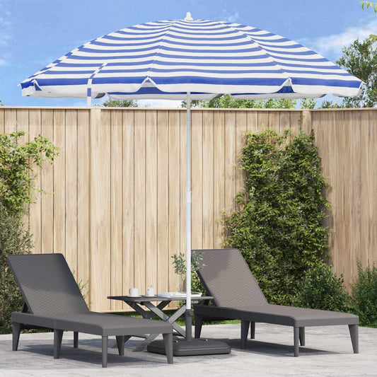 Tuinparasol 263 x 263 x 272 cm 170T polyester Blauw en Wit is nu te koop bij PeponiXL, paradijselijk wonen!