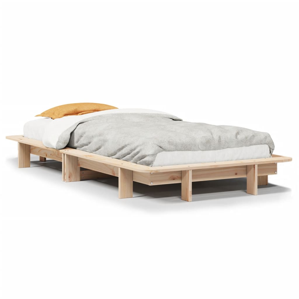 Bedframe zonder matras massief grenenhout 100x200 cm is nu te koop bij PeponiXL, paradijselijk wonen!