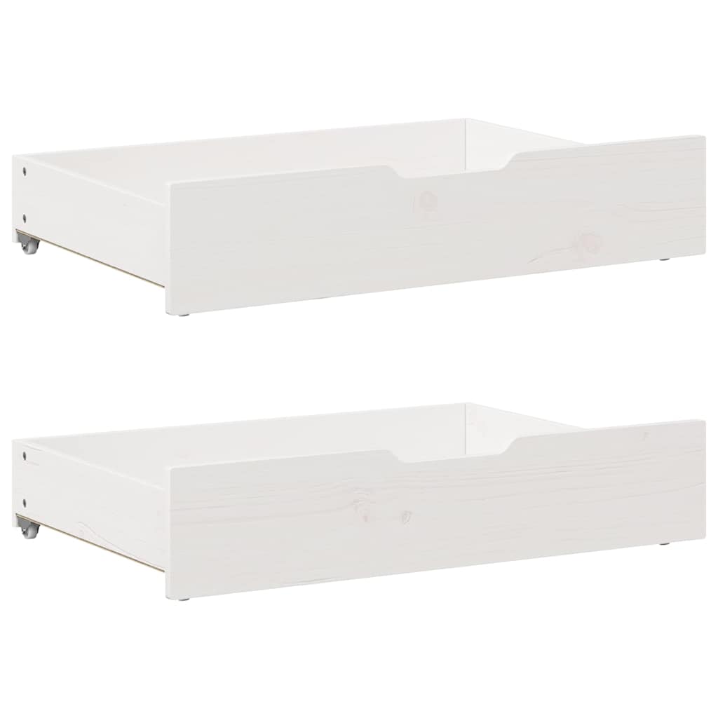 Bedlades 2 st 85x55x17 cm massief grenenhout wit is nu te koop bij PeponiXL, paradijselijk wonen!