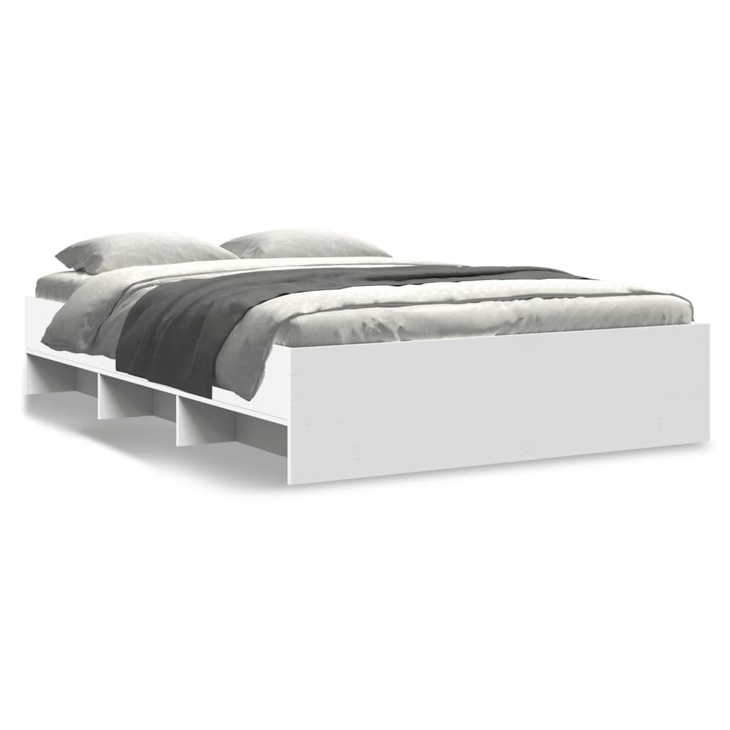 Bedframe bewerkt hout wit 120x190 cm is nu te koop bij PeponiXL, paradijselijk wonen!