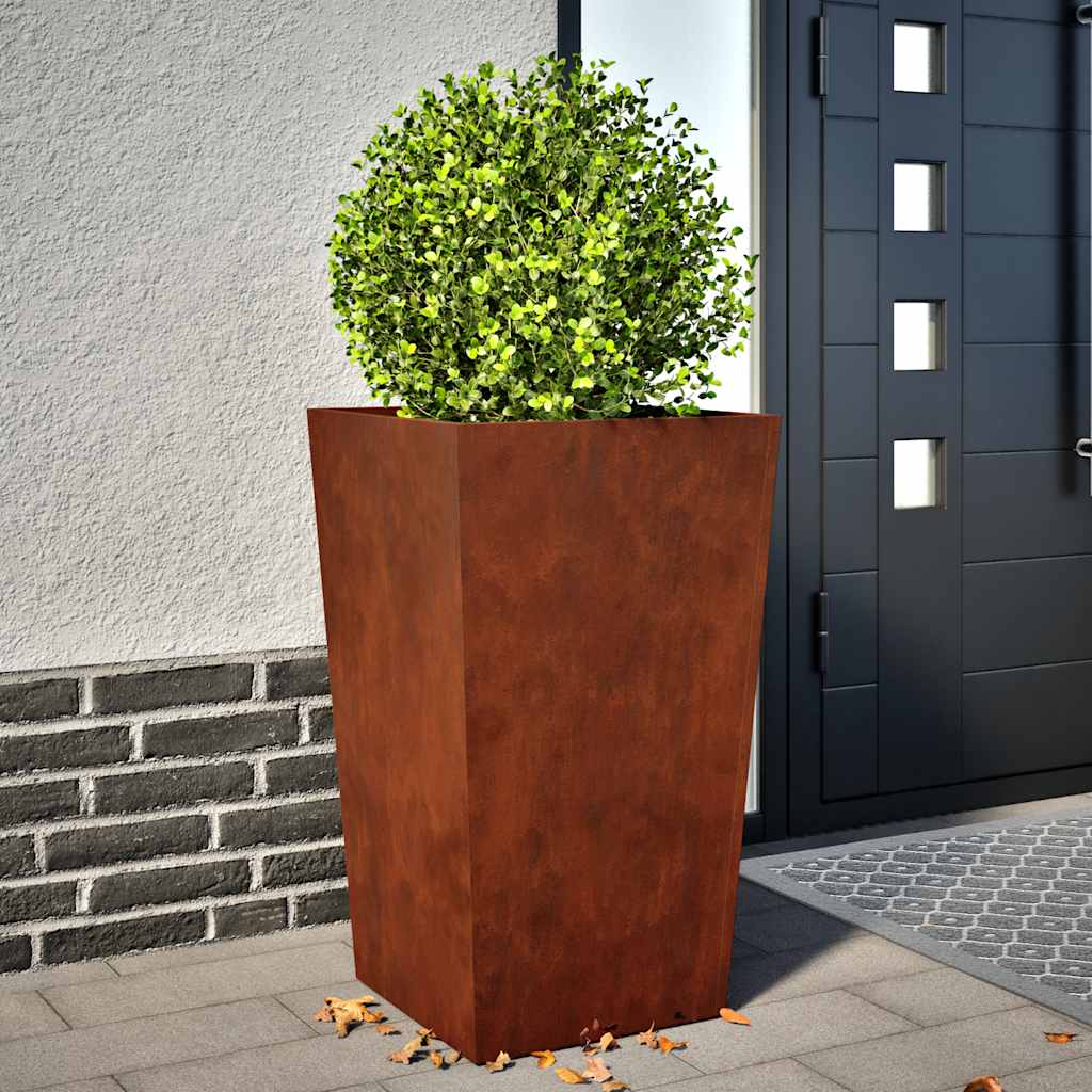 Plantenbak 45x45x75 cm weervast staal is nu te koop bij PeponiXL, paradijselijk wonen!