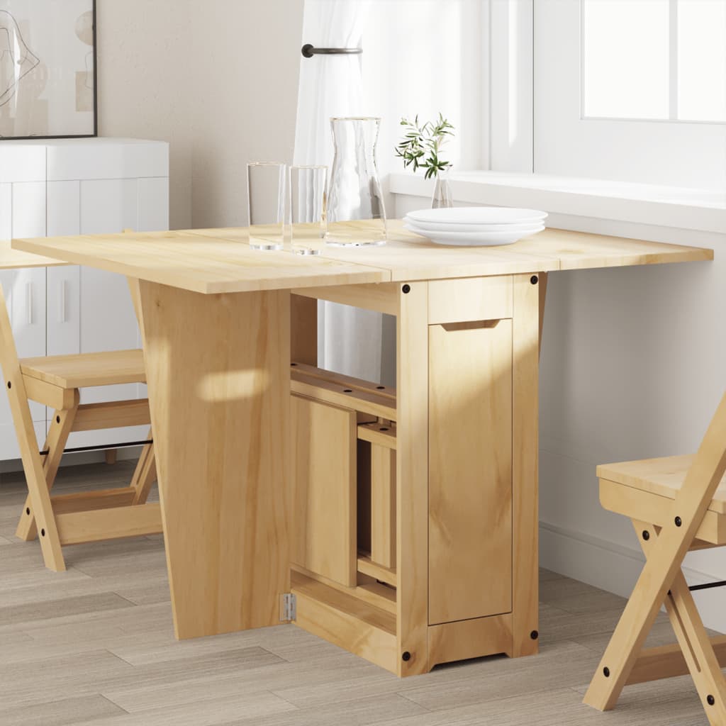 Eettafel Corona inklapbaar massief grenenhout wasbruin is nu te koop bij PeponiXL, paradijselijk wonen!