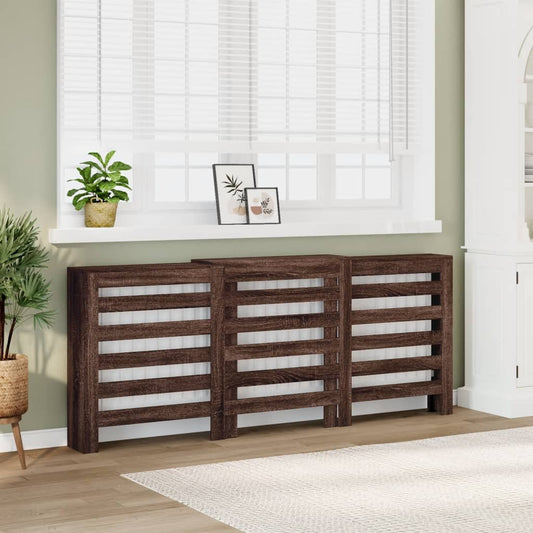 Radiatorombouw 205x21,5x83,5 cm bewerkt hout bruin eikenkleurig is nu te koop bij PeponiXL, paradijselijk wonen!