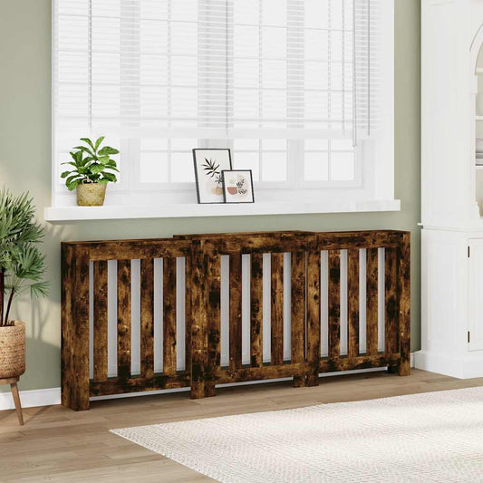 Radiatorombouw 205x21,5x83,5 cm bewerkt hout gerookt eikenkleur is nu te koop bij PeponiXL, paradijselijk wonen!