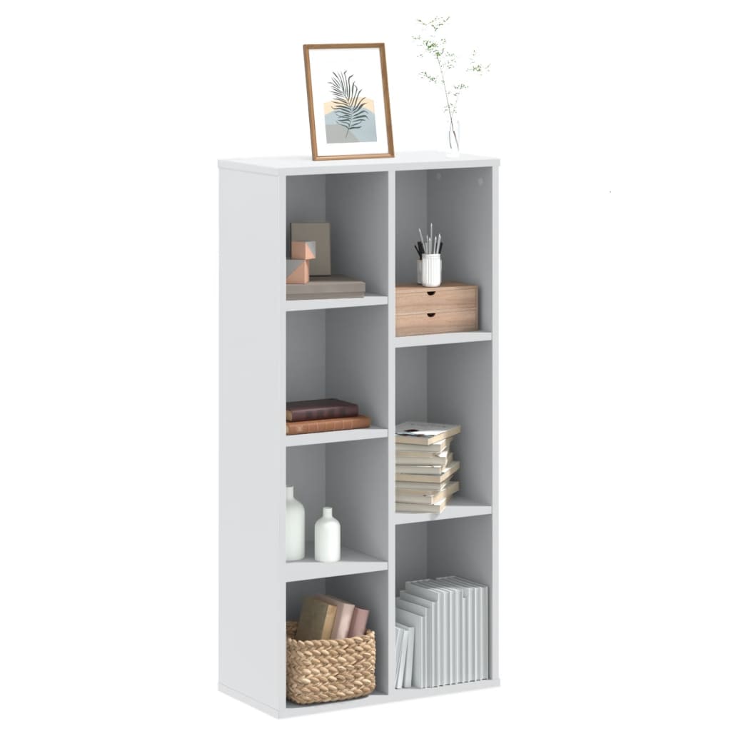 Boekenkast 50x25x105 cm bewerkt hout wit is nu te koop bij PeponiXL, paradijselijk wonen!