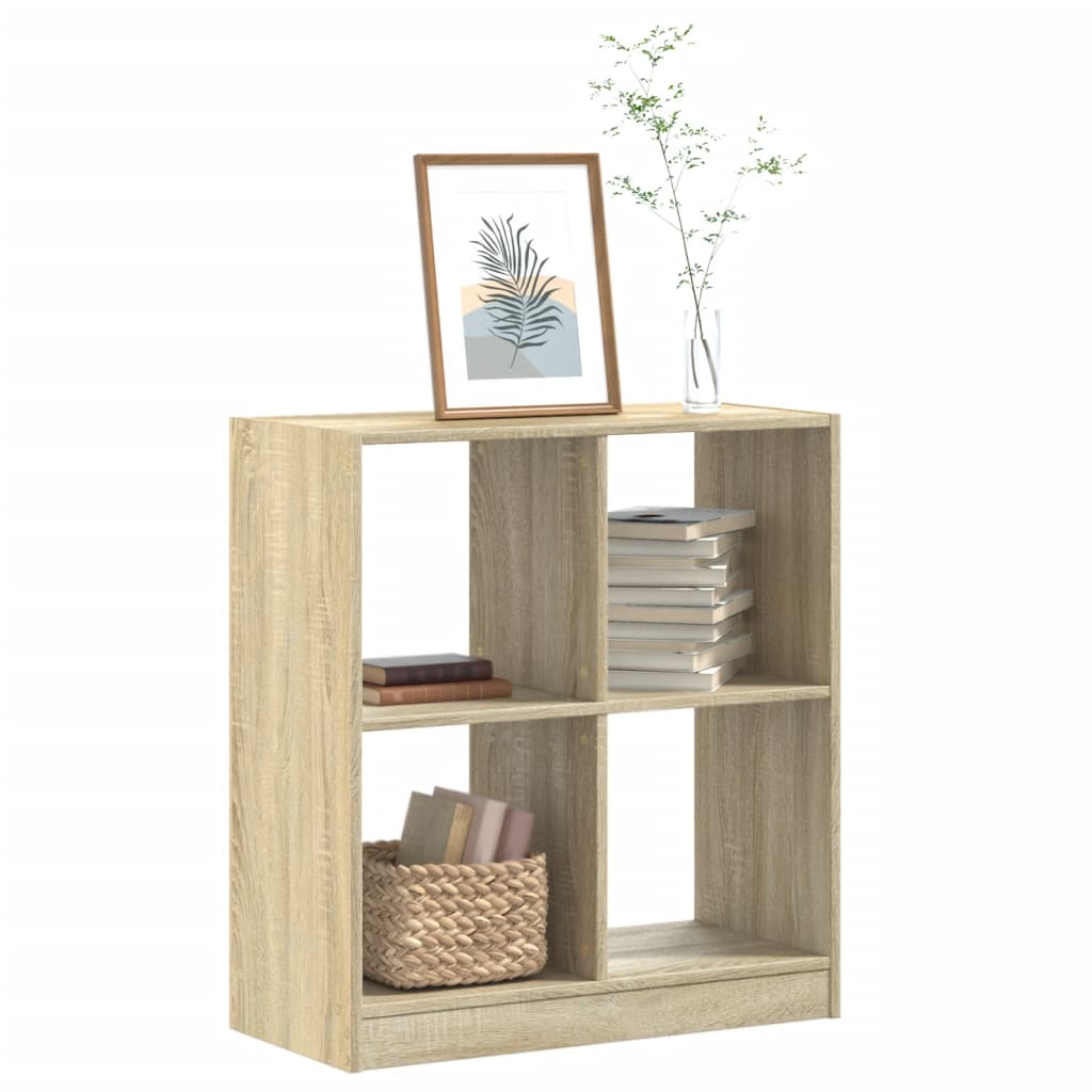 Boekenkast 68,5x32x75 cm bewerkt hout sonoma eikenkleurig is nu te koop bij PeponiXL, paradijselijk wonen!