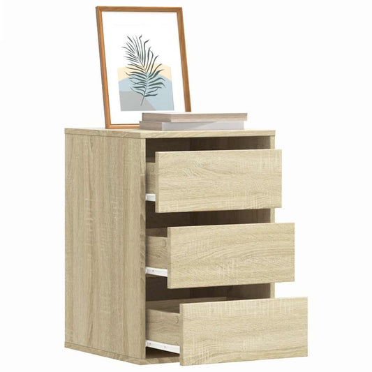 Ladekast 40x41x58 cm bewerkt hout sonoma eikenkleurig is nu te koop bij PeponiXL, paradijselijk wonen!