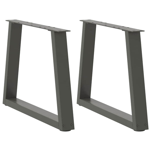 Salontafelpoten 2 st V-vormig 70x(42-43,3) cm staal antraciet is nu te koop bij PeponiXL, paradijselijk wonen!