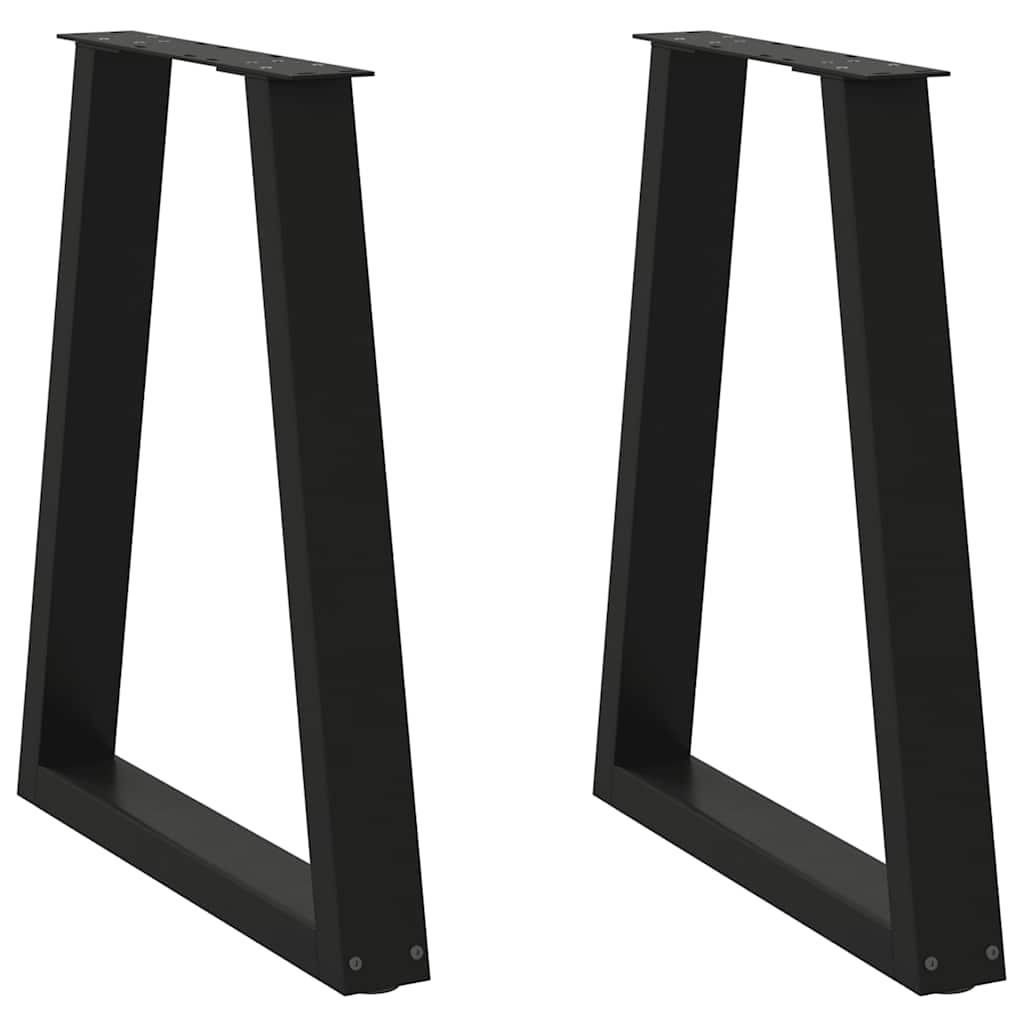 Eettafelpoten 2 st V-vormig 50x(72-73,3) cm staal zwart is nu te koop bij PeponiXL, paradijselijk wonen!