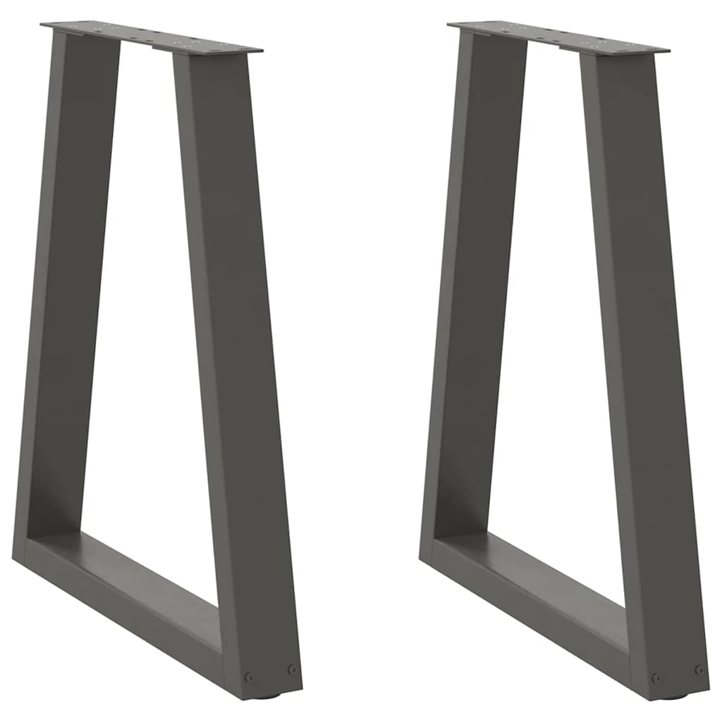 Eettafelpoten 2 st V-vormig 50x(72-73,3) cm staal antraciet is nu te koop bij PeponiXL, paradijselijk wonen!