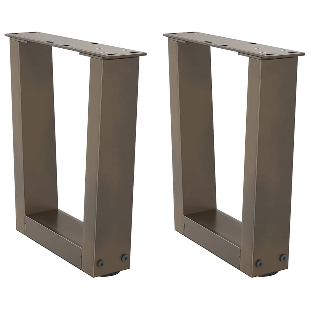 Salontafelpoten 2 st V-vormig 40x(30-31,3) cm staal naturel is nu te koop bij PeponiXL, paradijselijk wonen!