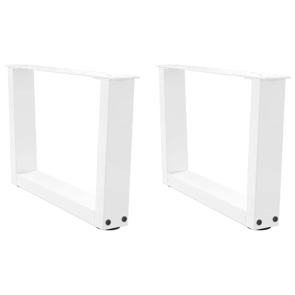 Salontafelpoten 2 st V-vormig 60x(30-31,3) cm staal wit is nu te koop bij PeponiXL, paradijselijk wonen!