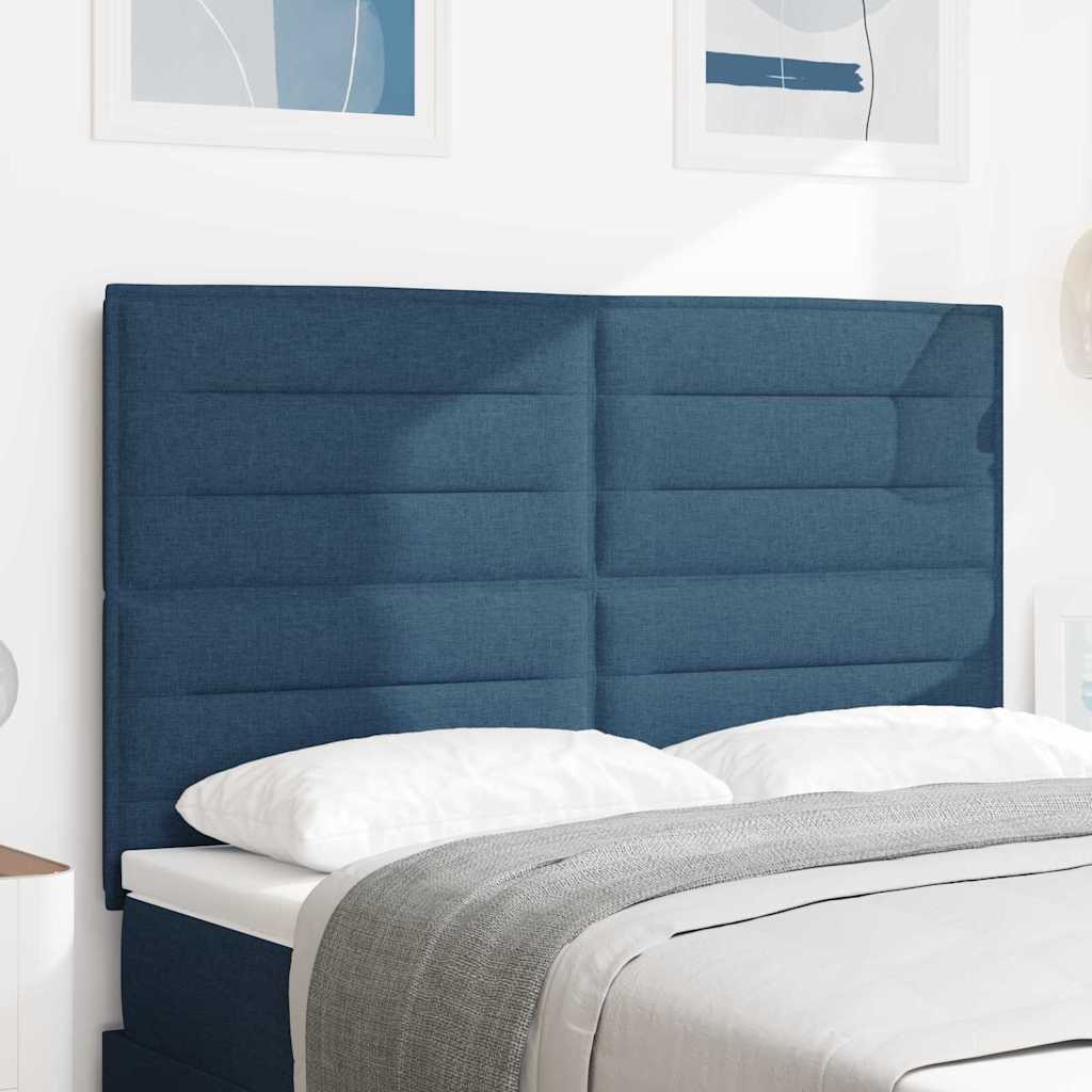 LED Hoofdbord met LED-stripverlichting Blauw 160 cm Stof is nu te koop bij PeponiXL, paradijselijk wonen!