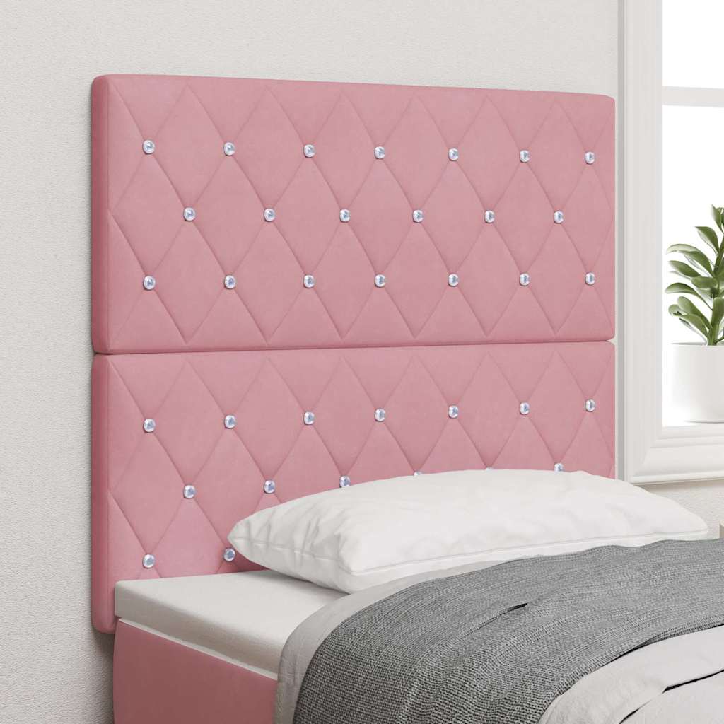 LED Hoofdbord met LED-stripverlichting Roze 100 cm Fluweel is nu te koop bij PeponiXL, paradijselijk wonen!