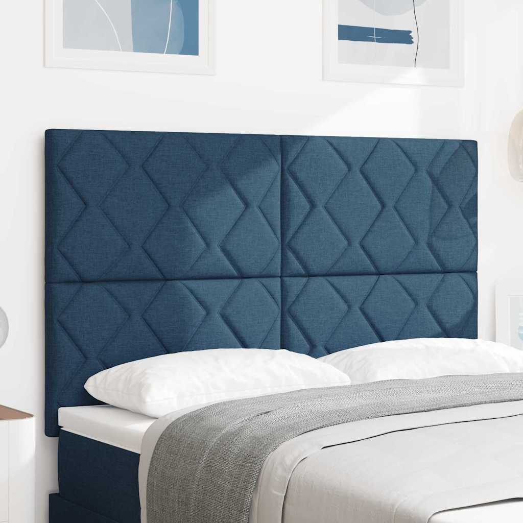 LED Hoofdbord Blauw 160 cm Stof is nu te koop bij PeponiXL, paradijselijk wonen!