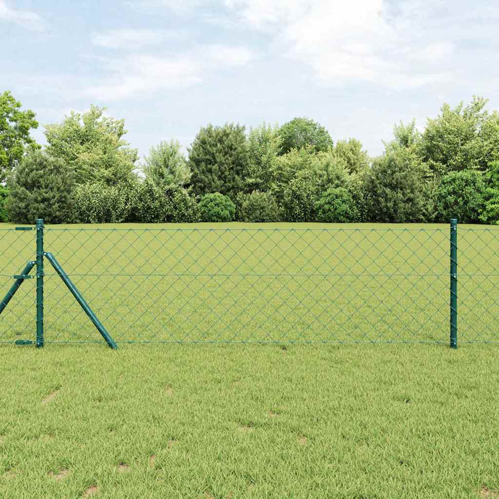 Afrasteringspaal Groen 0,8 x 25 m (60 x 60 mm gaas) Staal is nu te koop bij PeponiXL, paradijselijk wonen!