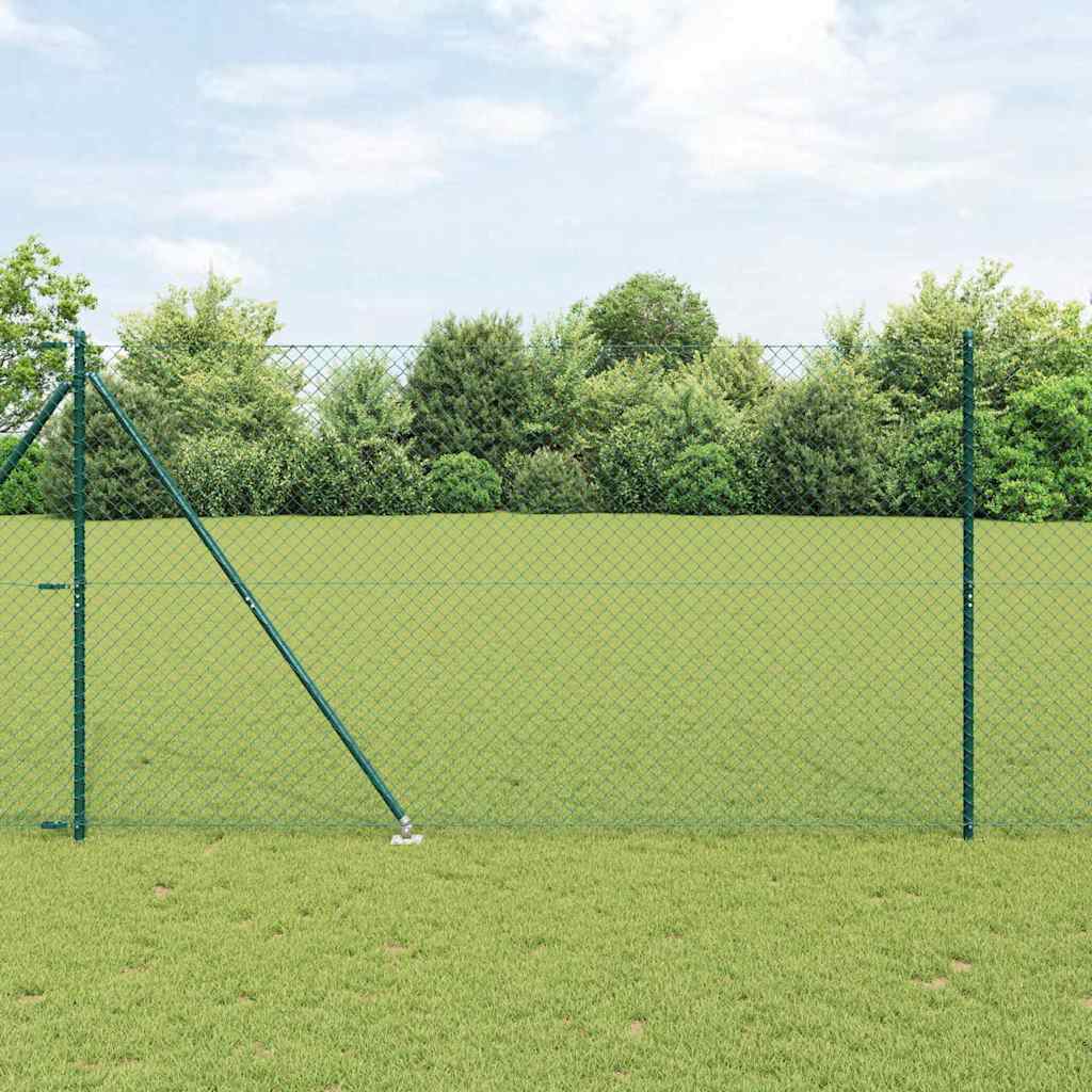 Afrasteringspaal Groen 1,5 x 25 m (60 x 60 mm gaas) Staal is nu te koop bij PeponiXL, paradijselijk wonen!