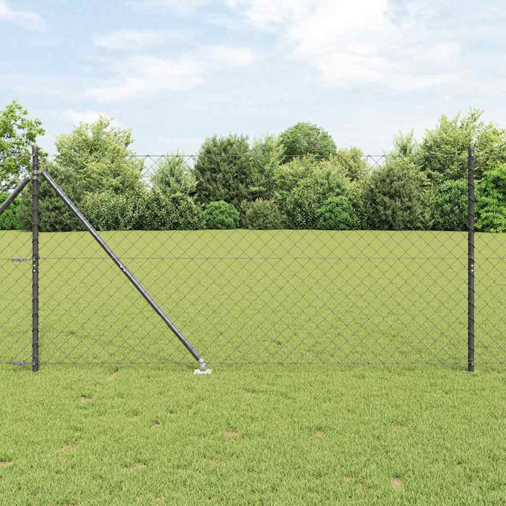 Afrasteringspaal Grijs 25 x 1,4 m (60 x 60 mm gaas) is nu te koop bij PeponiXL, paradijselijk wonen!