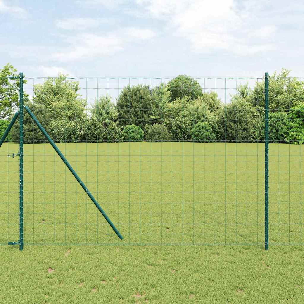 Hek met Paal Groen 1,6 x 10 m Staal en PVC is nu te koop bij PeponiXL, paradijselijk wonen!