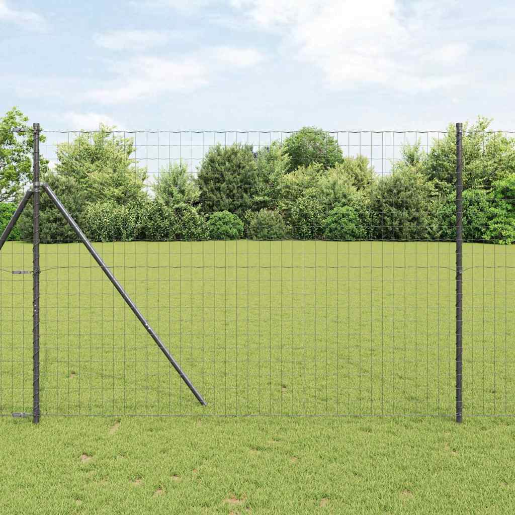 Hek met Paal Grijs 1,5 x 10 m Staal is nu te koop bij PeponiXL, paradijselijk wonen!