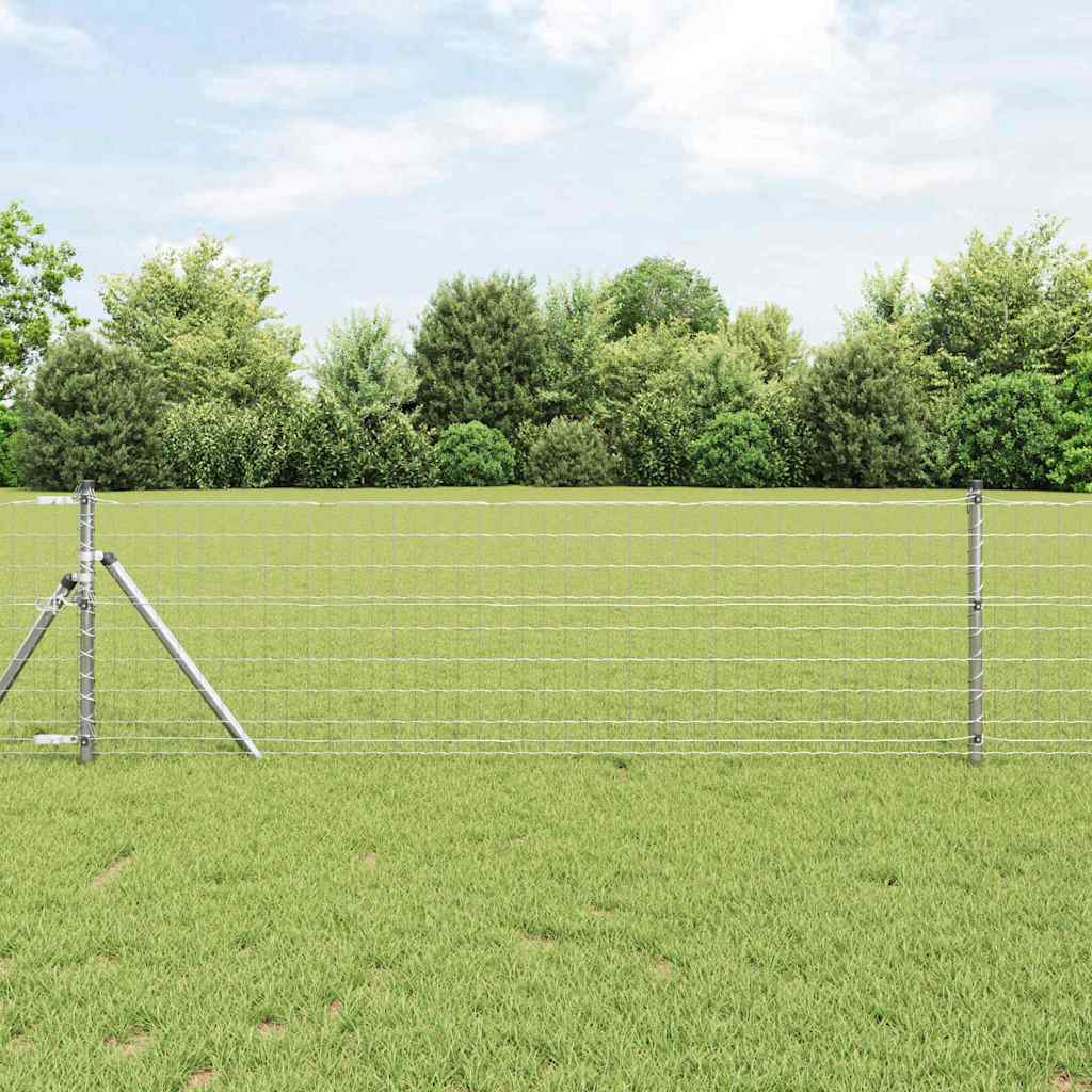 Hek met Paal Zilver 0,4 x 50 m Staal en PVC is nu te koop bij PeponiXL, paradijselijk wonen!
