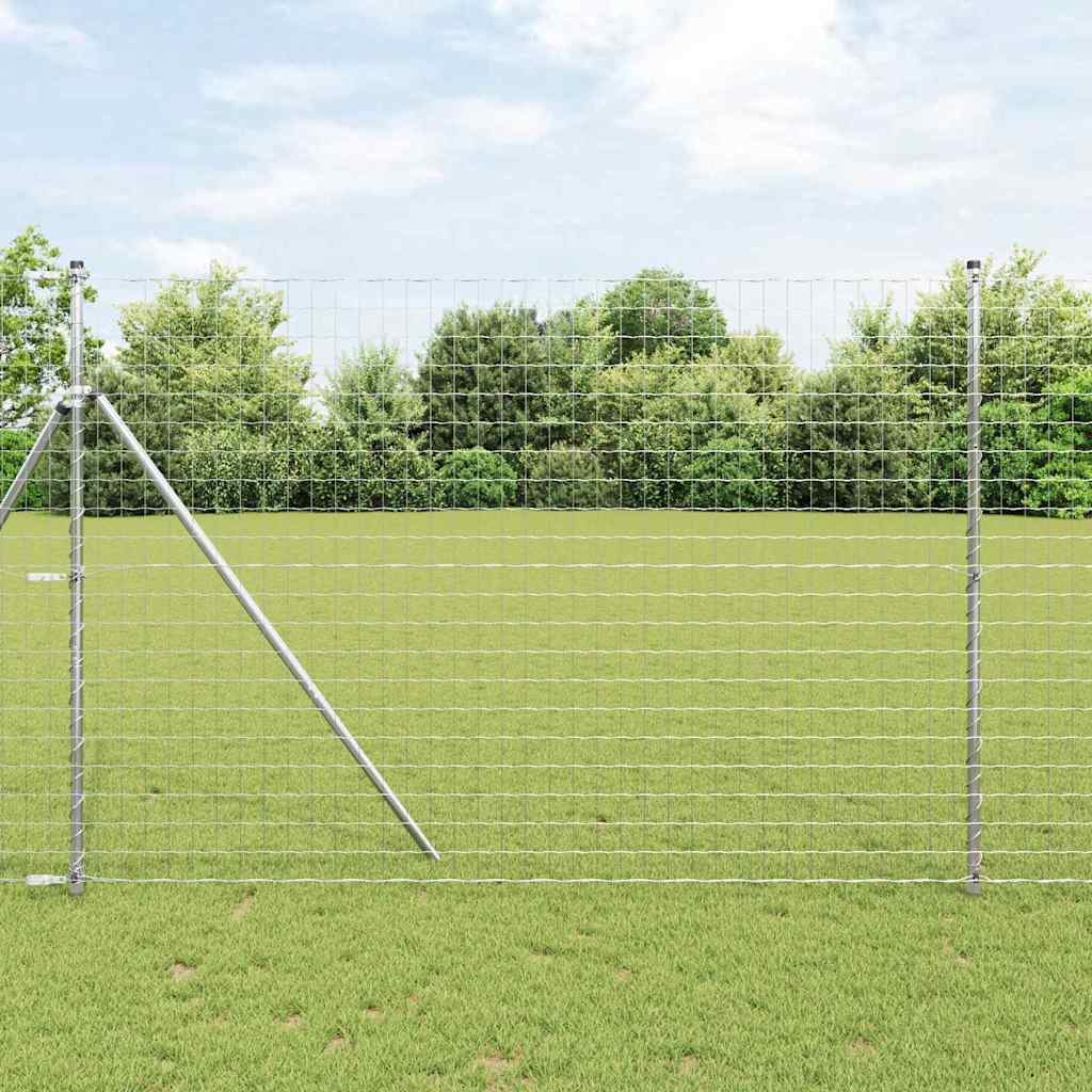 Hek met Paal Zilver 1,5 x 10 m Staal en PVC is nu te koop bij PeponiXL, paradijselijk wonen!