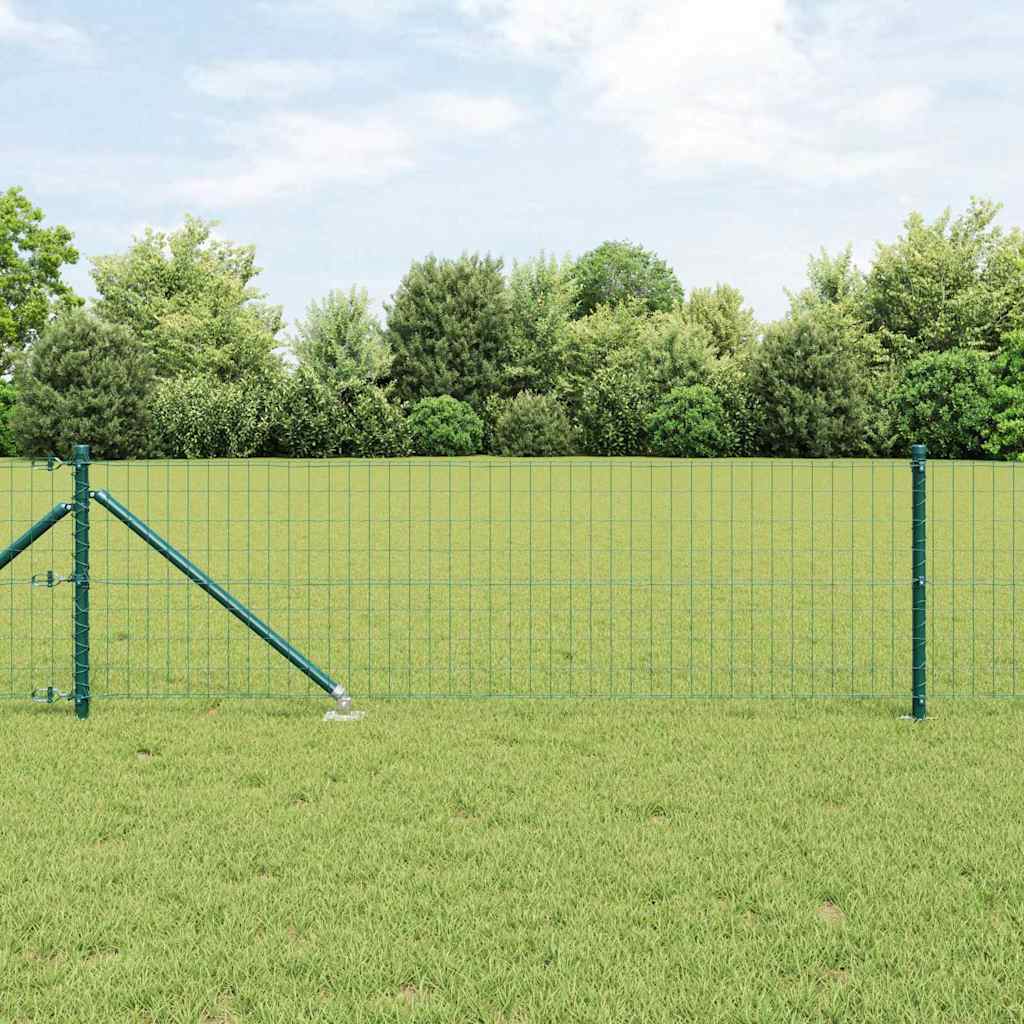 Hek met Paal Groen 0,4 x 10 m Staal en PVC is nu te koop bij PeponiXL, paradijselijk wonen!