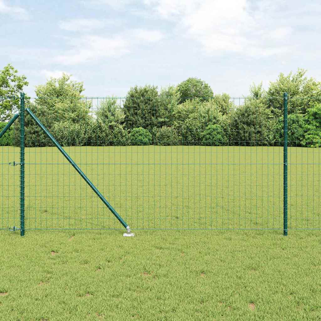 Hek met Paal Groen 1 x 10 m Staal en PVC is nu te koop bij PeponiXL, paradijselijk wonen!