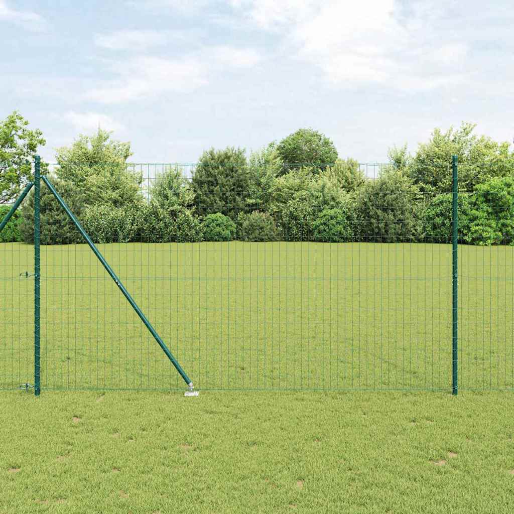 Hek met Paal Groen 1,6 x 10 m Staal en PVC is nu te koop bij PeponiXL, paradijselijk wonen!