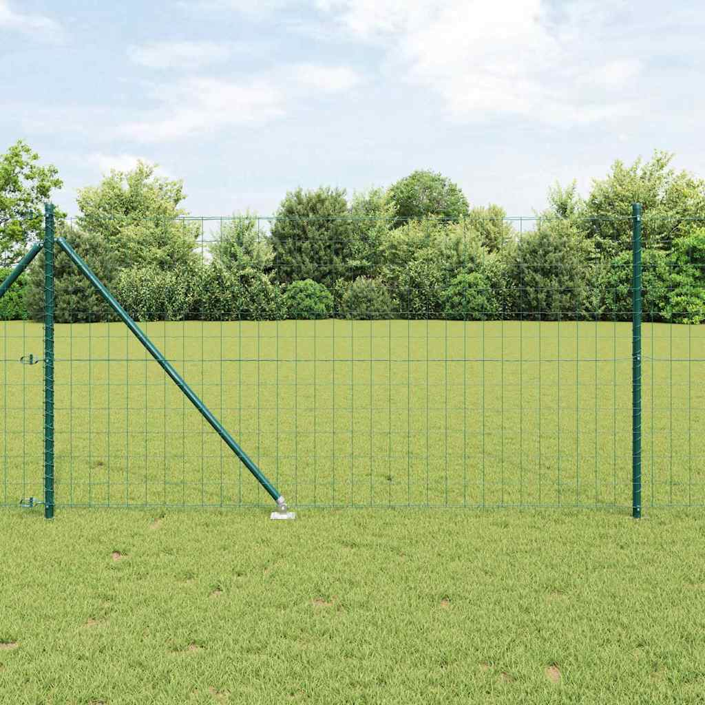 Hek met Paal Groen 1 x 10 m Staal en PVC is nu te koop bij PeponiXL, paradijselijk wonen!