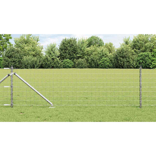 Hek met Paal Zilver 0,8 x 10 m Staal is nu te koop bij PeponiXL, paradijselijk wonen!