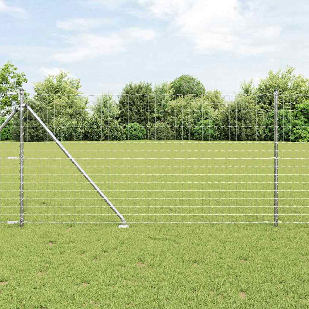 Hek met Paal Zilver 1 x 25 m Staal is nu te koop bij PeponiXL, paradijselijk wonen!