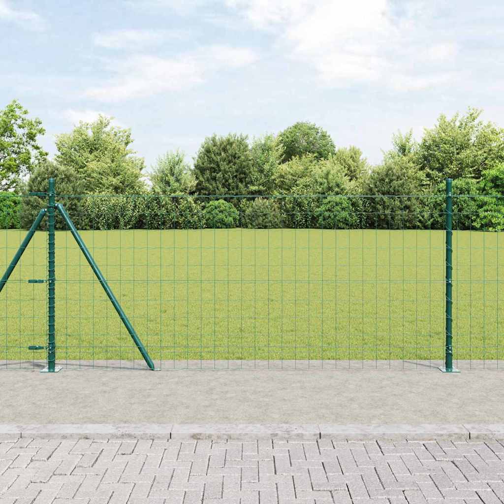 Hek met Paal Groen 0,8 x 10 m Staal en PVC is nu te koop bij PeponiXL, paradijselijk wonen!