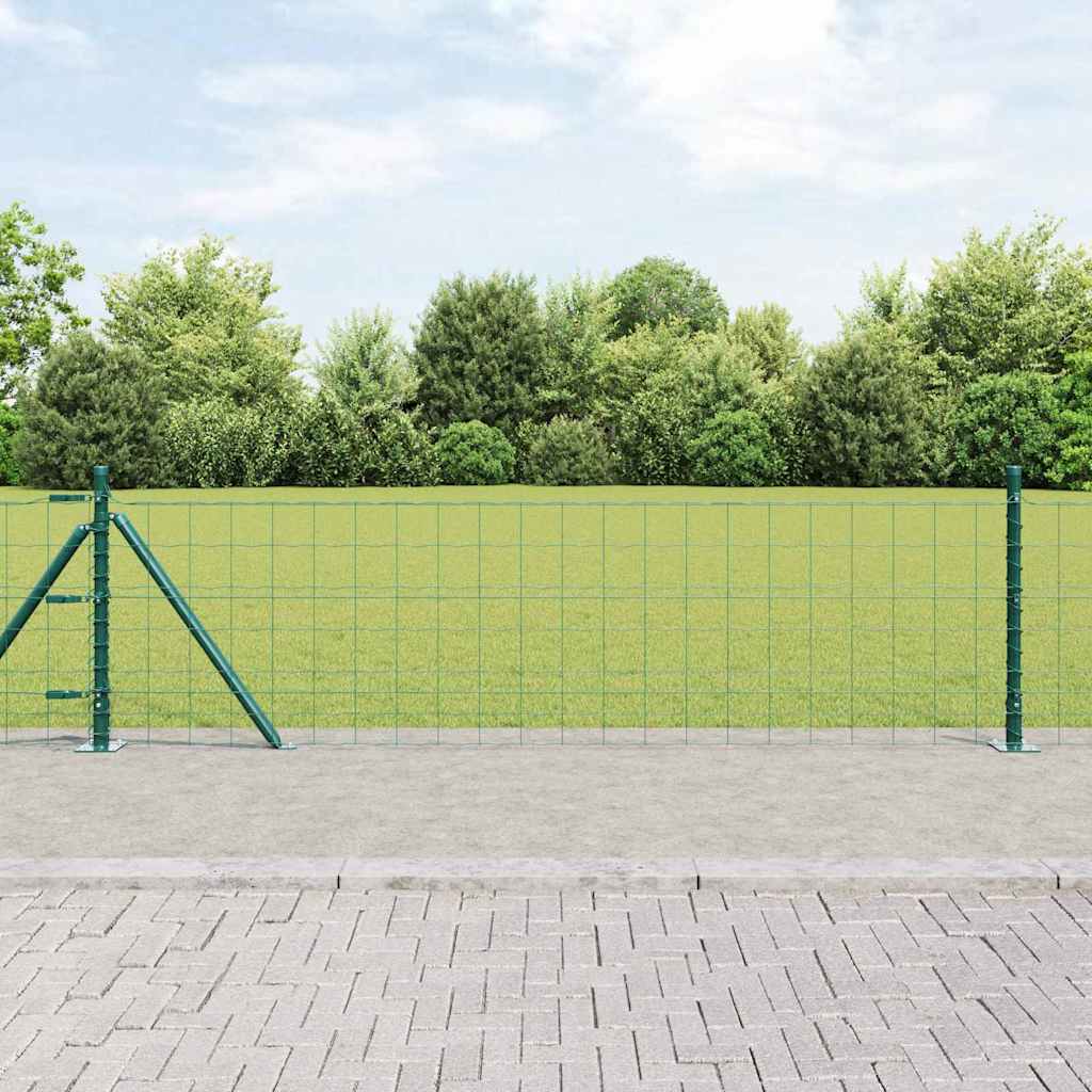 Hek met Paal Groen 0,4 x 10 m Staal en PVC is nu te koop bij PeponiXL, paradijselijk wonen!