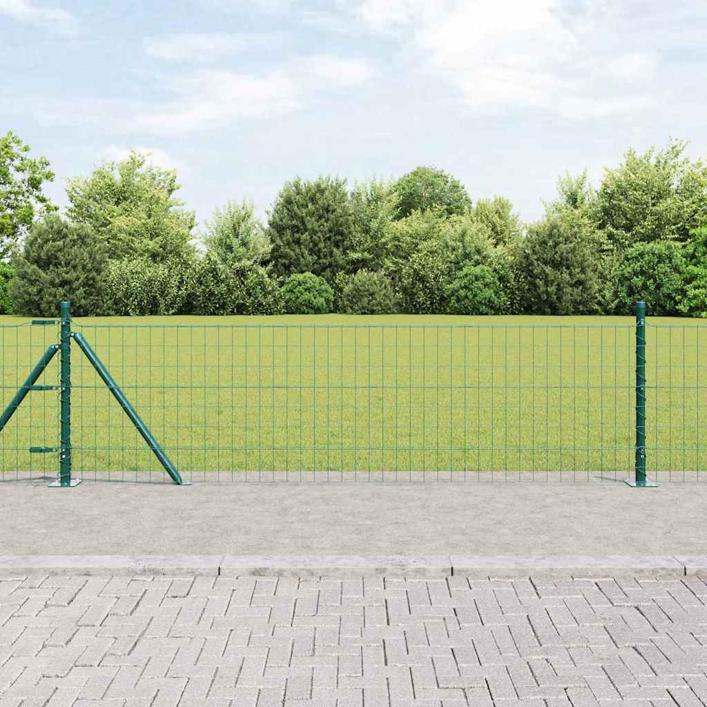 Hek met Paal Groen 0,4 x 25 m Staal en PVC is nu te koop bij PeponiXL, paradijselijk wonen!