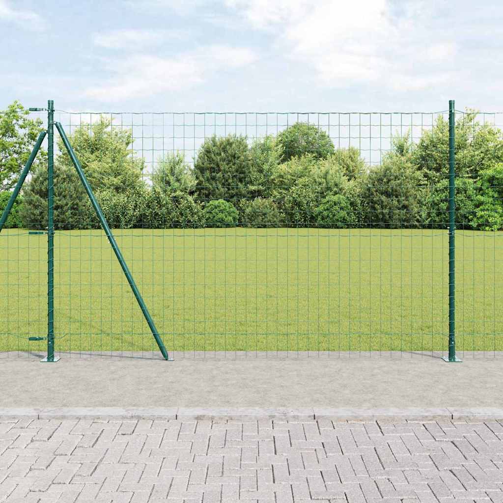 Hek met Paal Groen 1,6 x 10 m Staal en PVC is nu te koop bij PeponiXL, paradijselijk wonen!