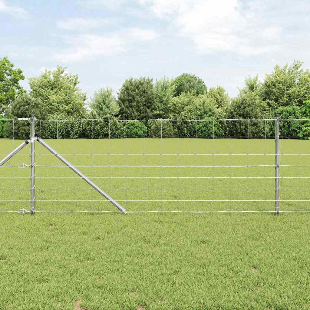 Afrasteringspaal Gegalvaniseerd 50 x 0,8 m Staal is nu te koop bij PeponiXL, paradijselijk wonen!