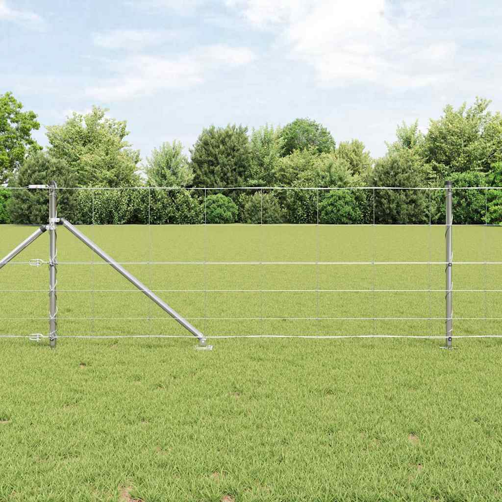 Afrasteringspaal Gegalvaniseerd 100 x 0,8 m Staal is nu te koop bij PeponiXL, paradijselijk wonen!