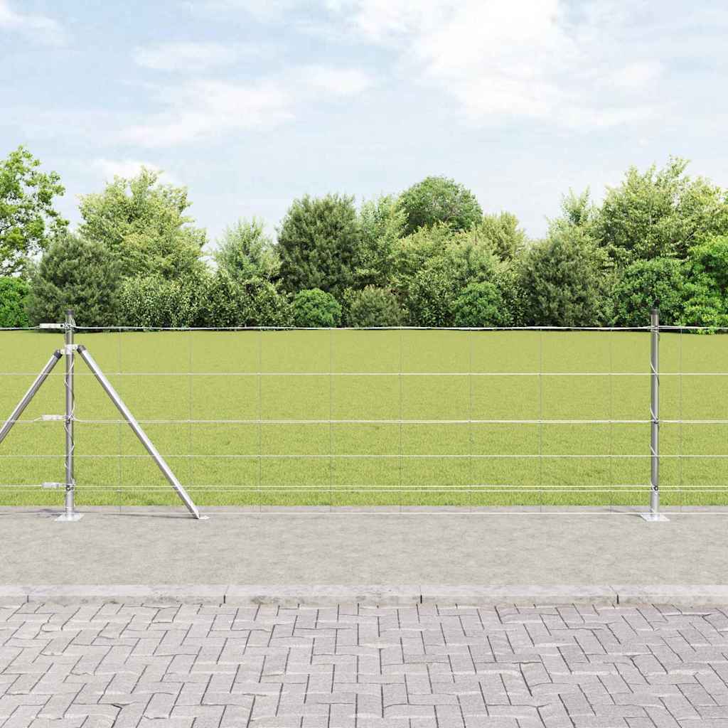 Afrasteringspaal Gegalvaniseerd 25 x 0,8 m Staal is nu te koop bij PeponiXL, paradijselijk wonen!