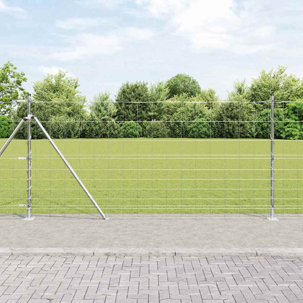 Afrasteringspaal Gegalvaniseerd 50 x 1,2 m Staal is nu te koop bij PeponiXL, paradijselijk wonen!