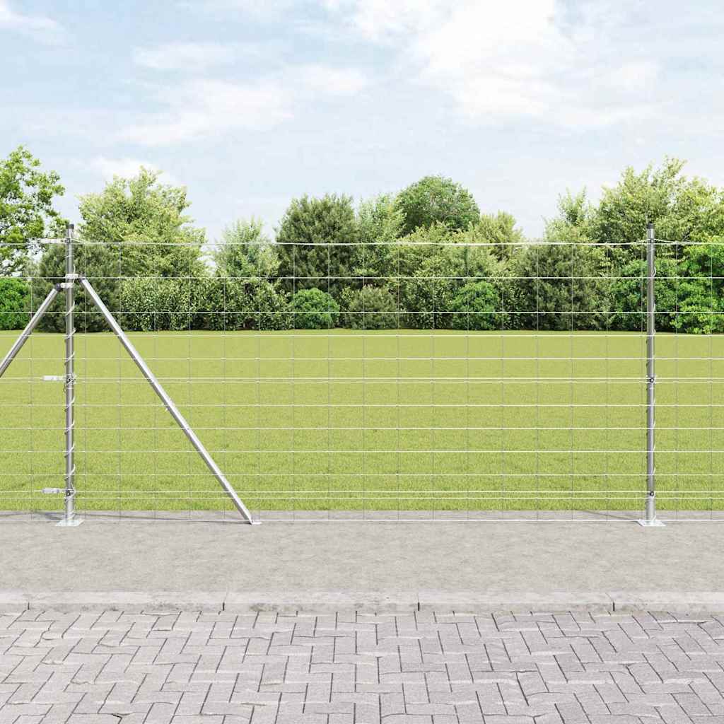 Afrasteringspaal Gegalvaniseerd 50 x 1,2 m Staal is nu te koop bij PeponiXL, paradijselijk wonen!